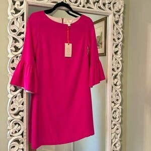 Julie Brown hot pink shift dress NWT